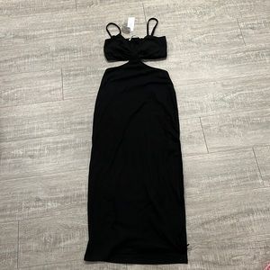 NWT Black Maxi Cut Out Dress Size Small